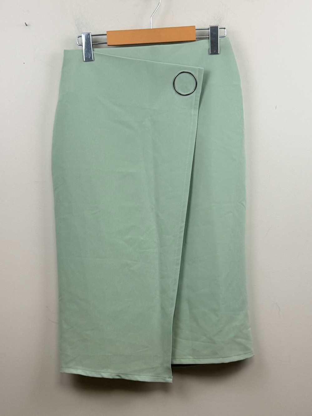 4th + reckless sea foam green midi skirt 6 euc